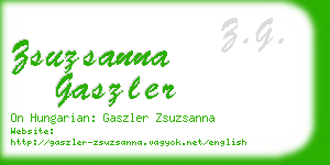 zsuzsanna gaszler business card